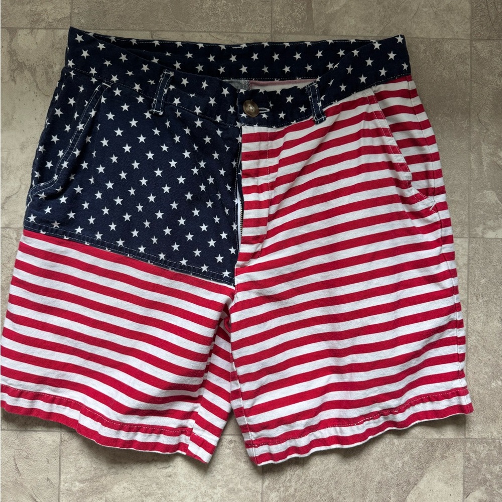 Chubbies Red and Blue Star Stripe Shorts